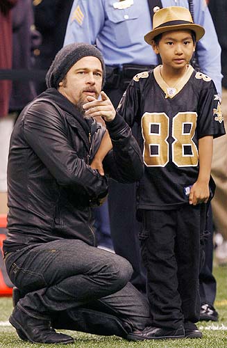 Brad Pitt and Maddox