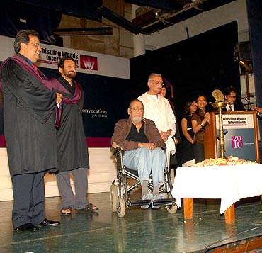 Subash Ghai, Shekar Kapur, Shammi Kapoor and Gulzar