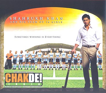 A poster of Chak De! India