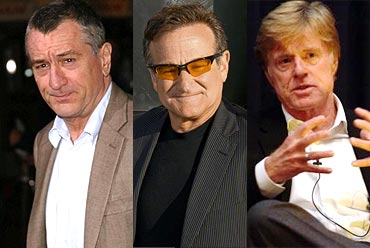 Robert De Niro, Robin Williams and Robert Redford