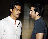 Arjun Rampal and Ranbir Kapoor in Raajneeti