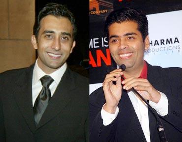 Rahul Khanna and Karan Johar