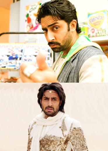 Abhishek Bachchan in Jhoom Barabar Jhoom and Drona