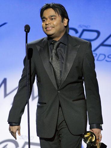 A R Rahman at the 2010 Grammy Awards