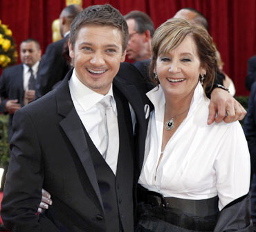 Jeremy Renner with his mother Valerie