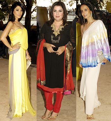 Koena Mitra, Farah Khan and Suchitra Pillai