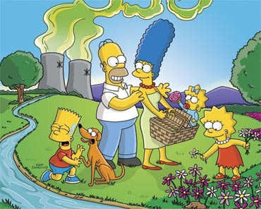 A scene from The Simpsons