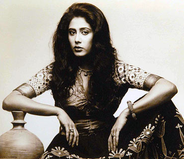 A portrait of Smita Patil at the festival's photo exhibition