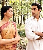 Deepika Padukone and Abhishek Bachchan in KHJJS