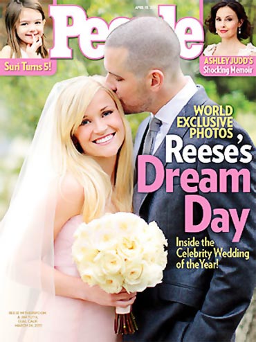 Reese Witherspoon and Jim Toth on People cover
