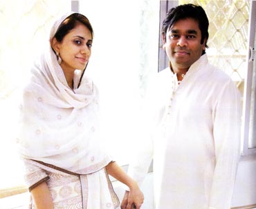 With Saira in their Chennai home. March 2010.