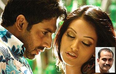 Abhishek Bachchan and Bipasha Basu in Dum Maaro Dum. Inset: Rohan Sippy