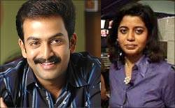 Prithviraj and Supriya Menon