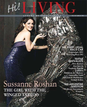 Sussanne Roshan on Hi! cover