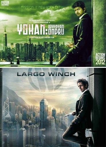 Top: Yohan: Adhyayam Ondru, bottom: Largo Winch