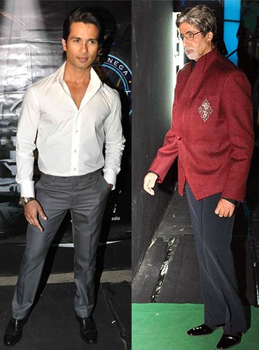 Shahid Kapoor and Amitabh Bachchan
