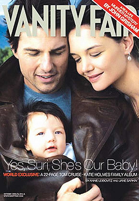 TomCruise with wife Katie Holmes and daughter Suri