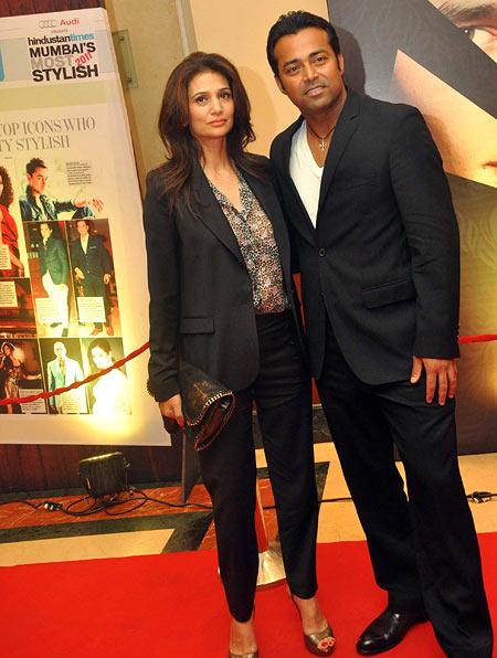 Leander Paes and Rhea Pillai