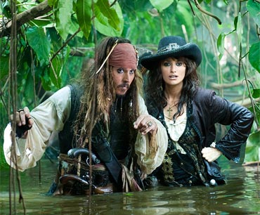A scene from Pirates Of The Caribbean 4