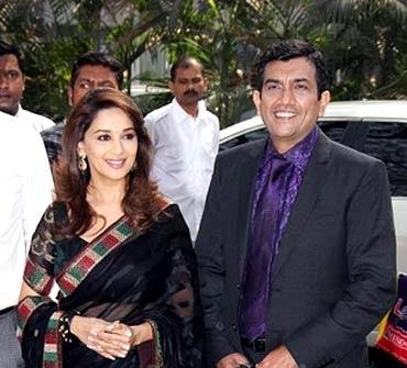 Madhuri Dixit and Sanjeev Kapoor