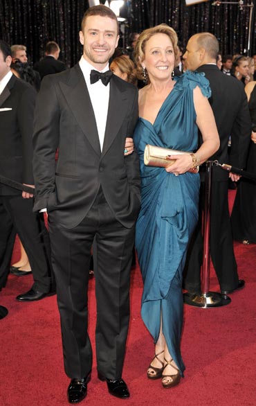 Justin Timberlake and his mother Lynn Harless