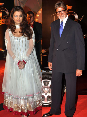 Aishwarya Rai Bachchan and Amitabh Bachchan