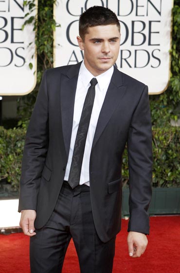 zac efron 2011 golden globes. Golden Globes 2011: On the Red