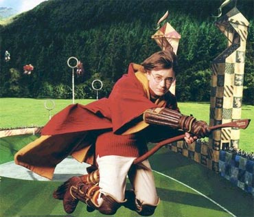 Harry plays Quidditch