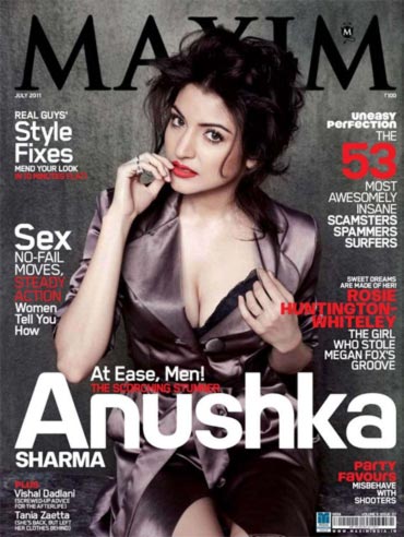 Anushka Sharma on the cover of Maxim magazine