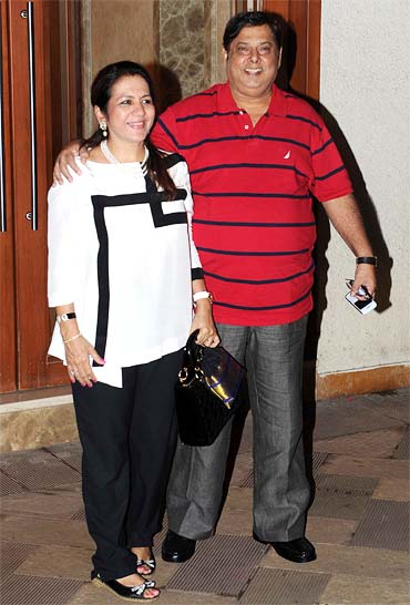 David Dhawan with wife Karuna