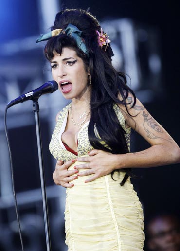 Amy Winehouse performs during the Rock in Rio music festival in Arganda del Rey, near Madrid