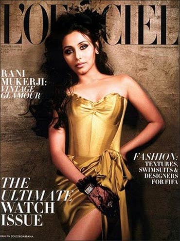 Rani Mukerji on the L'Officiel cover