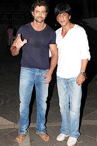Hrithik Roshan and Shah Rukh Khan