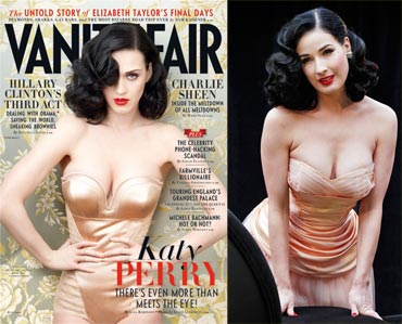Katy Perry and Dita Von Teese