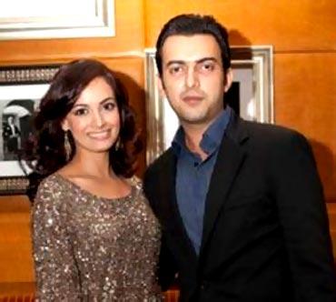 Dia Mirza and Sahil Sangha