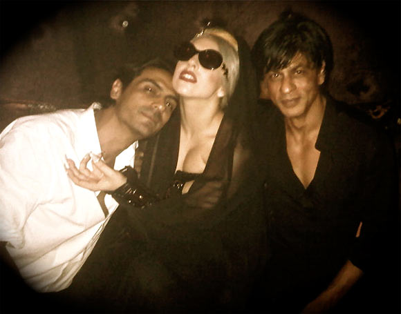 Arjun Rampal, Lady Gaga and Shah Rukh Khan