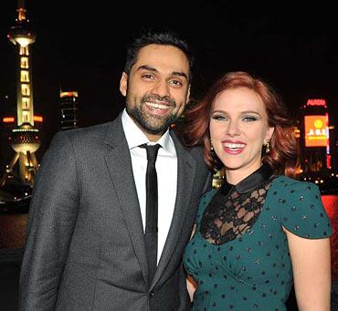 Abhay Deol and Scarlett Johansson