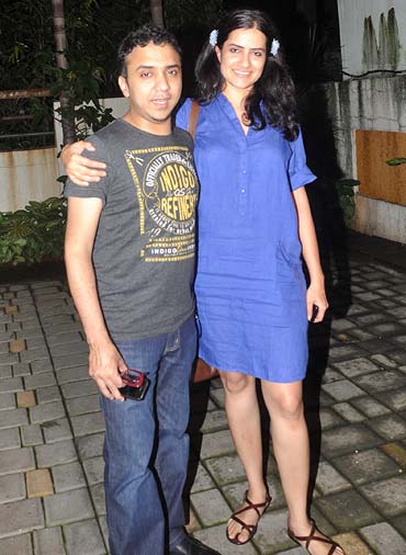 Ram Sampath and Sona Mohapatra at the Delhi Belly success bash in 2011
