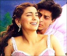 Juhi Chawla and Shah Rukh Khan