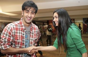 Ranbir Kapoor and Deepika Padukone