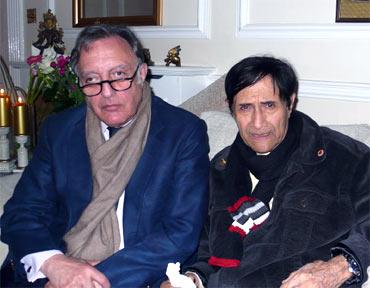 Mansoor Ali Khan Pataudi with Dev Anand