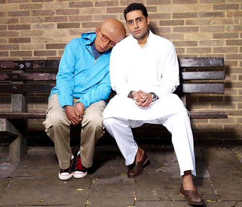 Amitabh Bachchan and Abhishek Bachchan in Paa