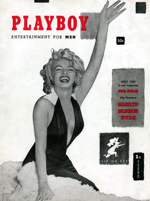 Marilyn Monroe on the cover of Playboy magazine