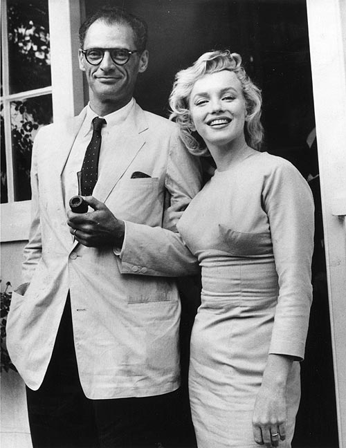 Marilyn Monroe with her husband Arthur Miller