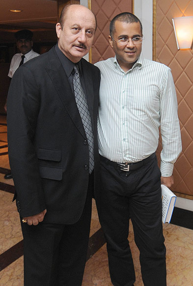 Anupam Kher and Chetan Bhagat