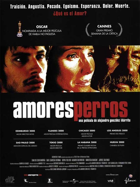 Movie poster of Amores Perros
