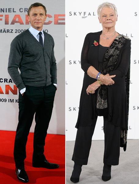 Daniel Craig and Judi Dench