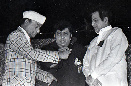 V Shantaram, Amjad Khan and Dilip Kumar