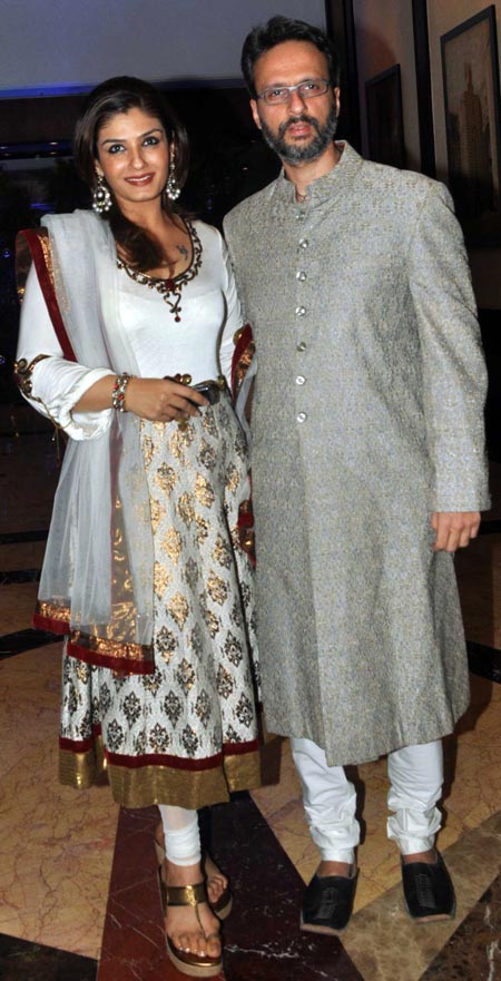 Raveena Tandon and Anil Thadani
