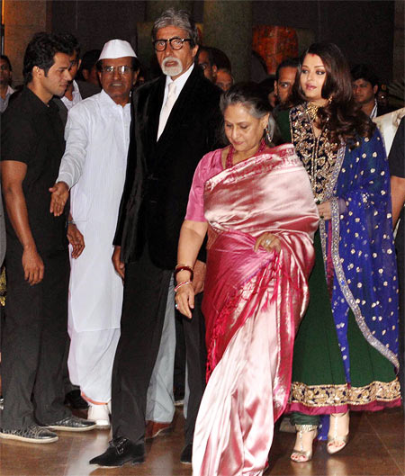 Amitabh, Jaya and Aishwarya Rai Bachchan